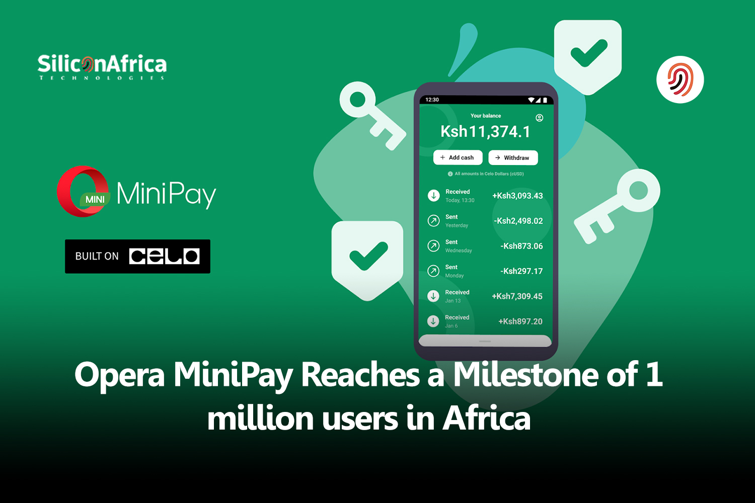 Opera MiniPay Reaches 1 million users in Africa