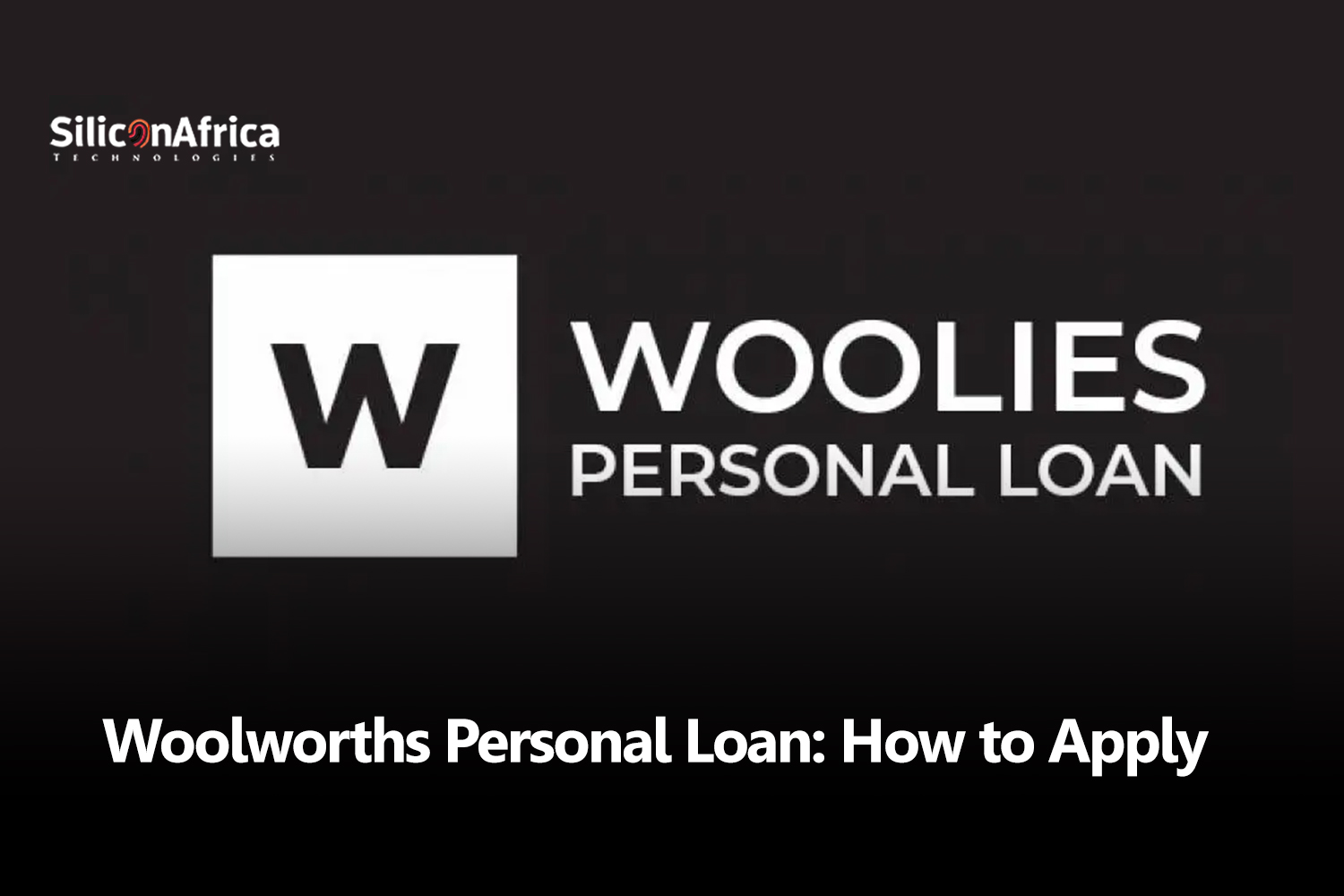 woolworths personal loan