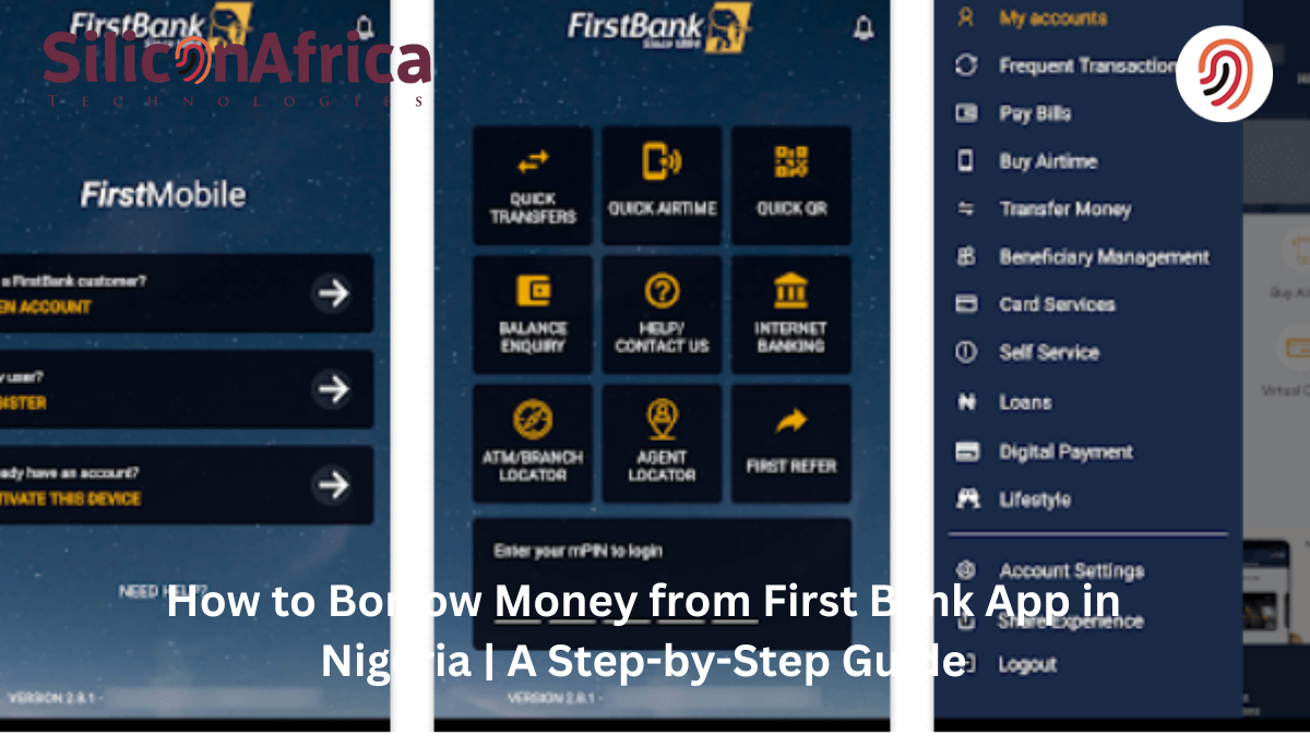 how to borrow money from first bank