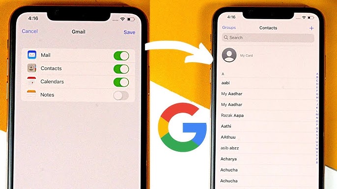 How to Import Contact From Gmail to iphone