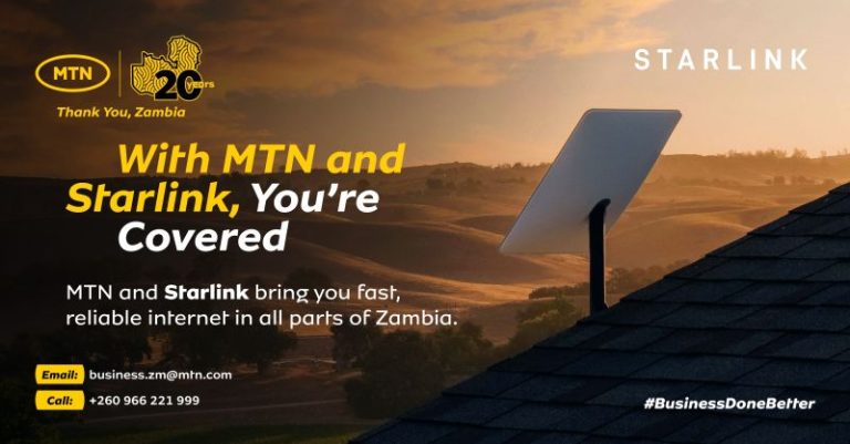 MTN Zambia appointed as authorized reseller of starlink